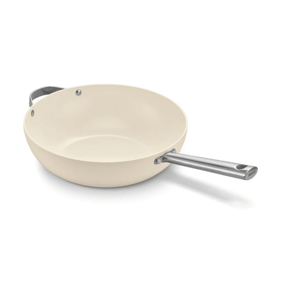 Beka Cicla R Alu Wok Met Keramische Antikleeflaag 30 Cm Cream
