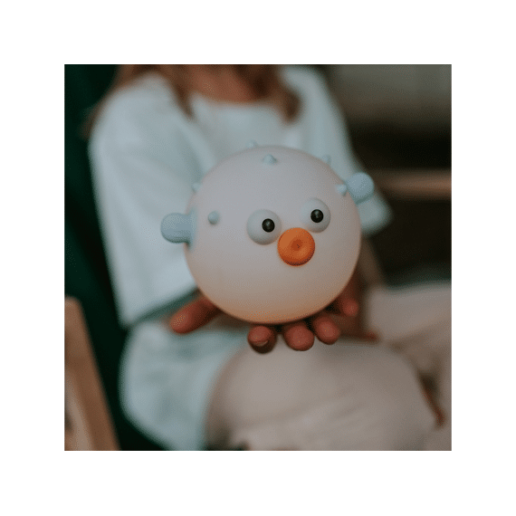 Marys Led Lamp Blow Fish Blue