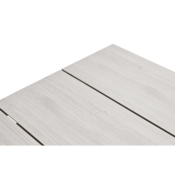 Nevada Dining Tafel 205x100cm Taupe/light Teak Vironwood