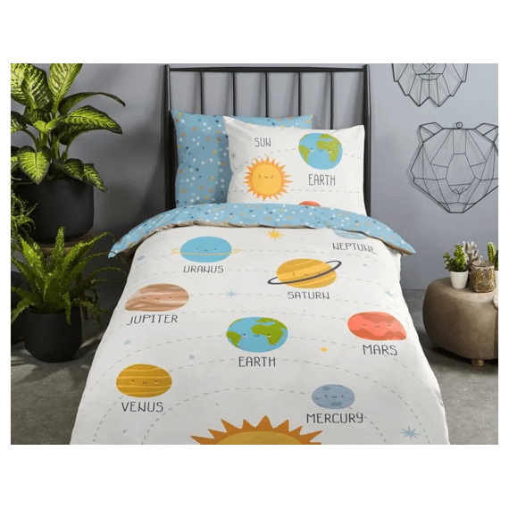 Good Morning Dekbedovertrek Kids 140x220 + 1 60x70cm Astra Wit