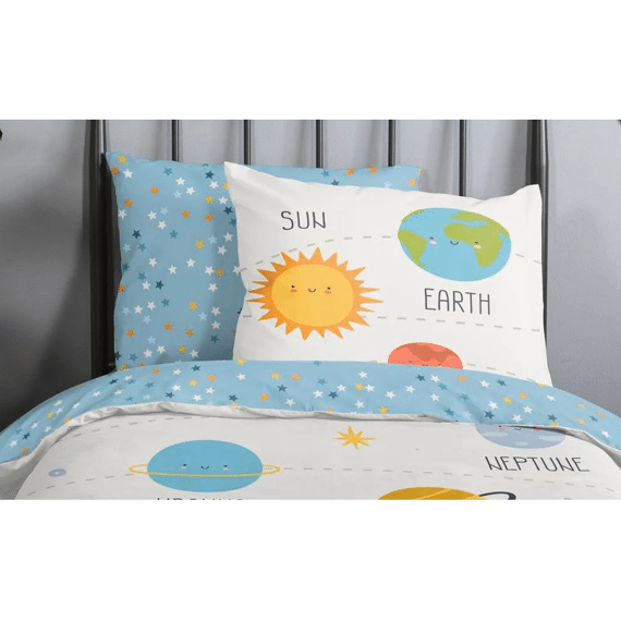 Good Morning Dekbedovertrek Kids 140x220 + 1 60x70cm Astra Wit