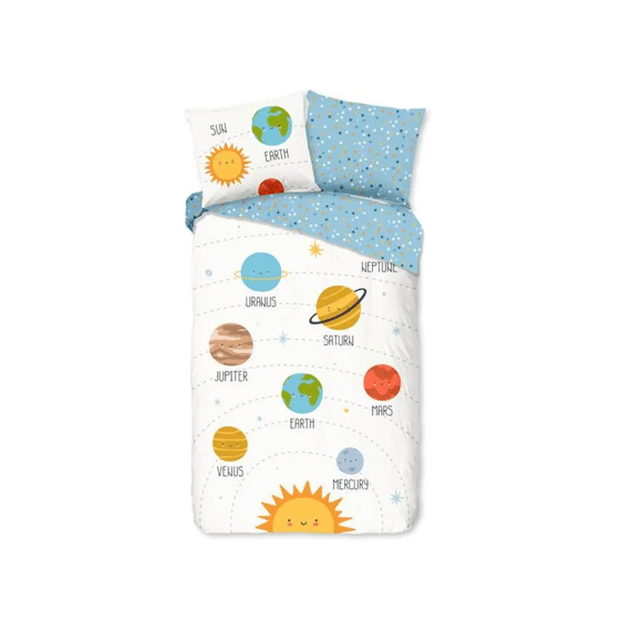 Good Morning Dekbedovertrek Kids 140x220 + 1 60x70cm Astra Wit