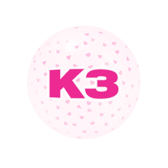 K3 Bal Met Glitter 23cm