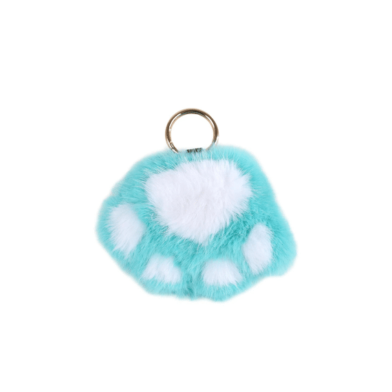 Glamour Fluffy Sleutelhanger Kattenpootje 9cm Assortiment