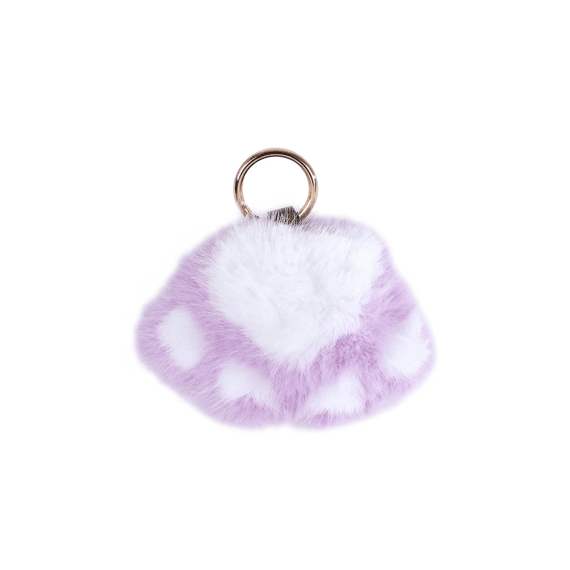 Glamour Fluffy Sleutelhanger Kattenpootje 9cm Assortiment