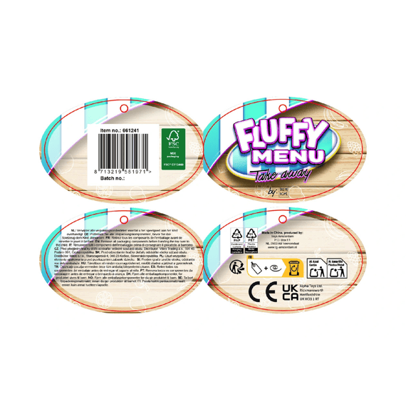 Fluffy Menu Pluche Groente En Fruit Assortiment