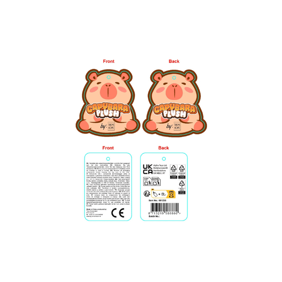 Take Me Home Pluche Capibara 14cm Assortiment