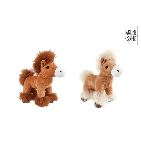 Take Me Home Pluche Paard Staand 20cm Assortiment