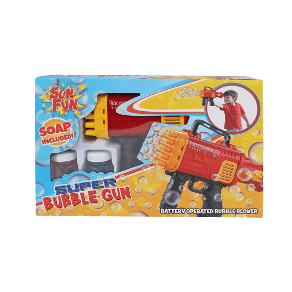Sun Fun Super Bellenblaaspistool 21cm + 2x50ml