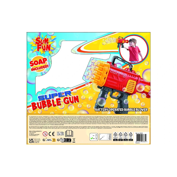 Sun Fun Super Bellenblaaspistool 21cm + 2x50ml