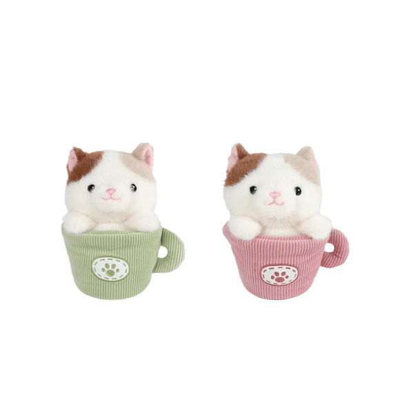 Take Me Home Pluche Poes In Mok 18cm Assortiment