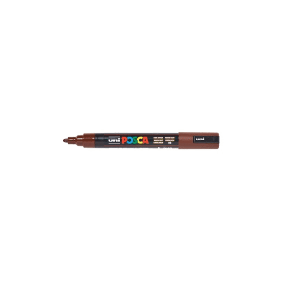Posca Marker Met Conische Punt Medium Donkerbruin