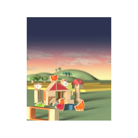 Haba My First Block World Kippenhok