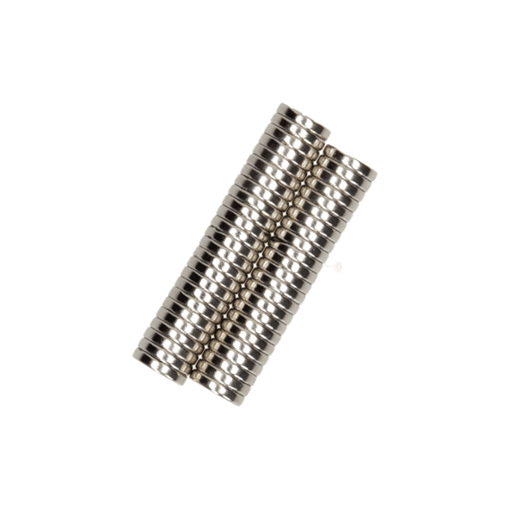 Mack Schijfmagneten Neodymium 10mm*2mm (n35) - Zilver 50st