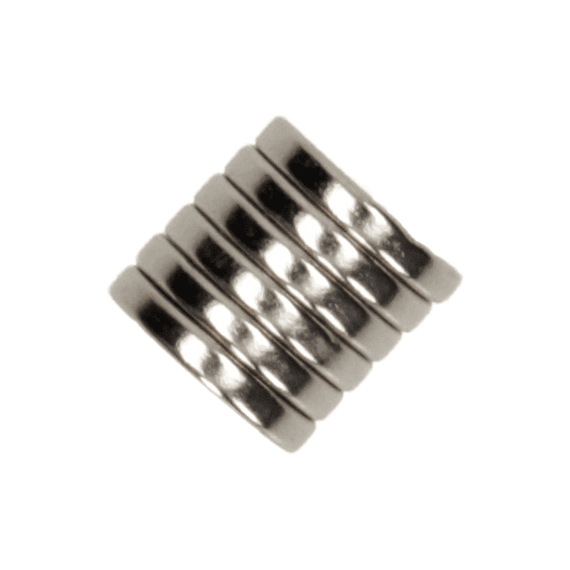 Mack Schijfmagneten Neodymium 12mm*2mm (n50) - Zilver 8st