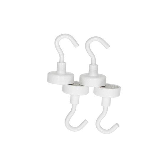 Mack Magneethaak 20mm - Wit 4st