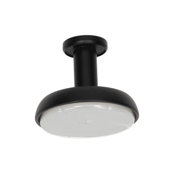 Mack Zuignaphaak Inox Ronde Haak - Zwart 1st