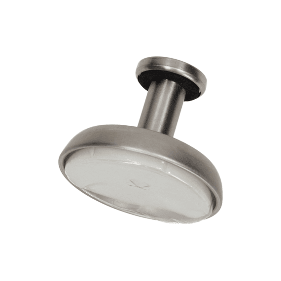 Mack Zuignaphaak Inox Ronde Haak - Wit 1st