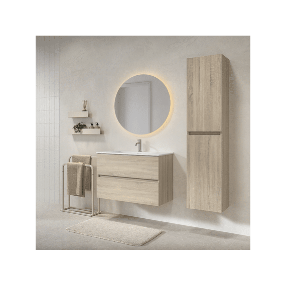 Tiger Condo Wastafelonderkast 80 Cm Licht Eiken