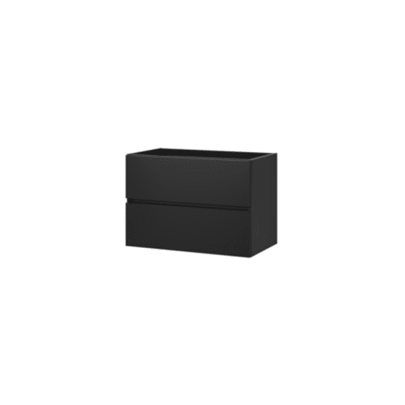 Tiger Condo Wastafelonderkast 80 Cm Mat Zwart