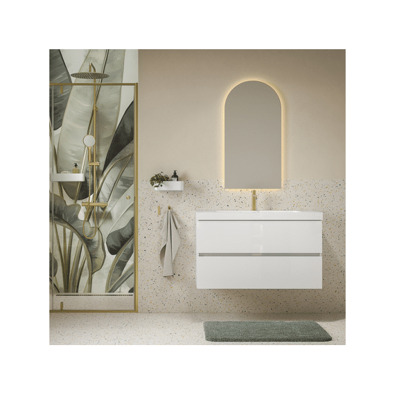 Tiger Condo Wastafelonderkast 120 Cm Hoogglans Wit