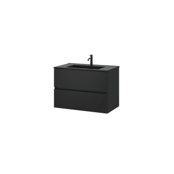 Tiger Condo Wastafelonderkast 120 Cm Mat Zwart