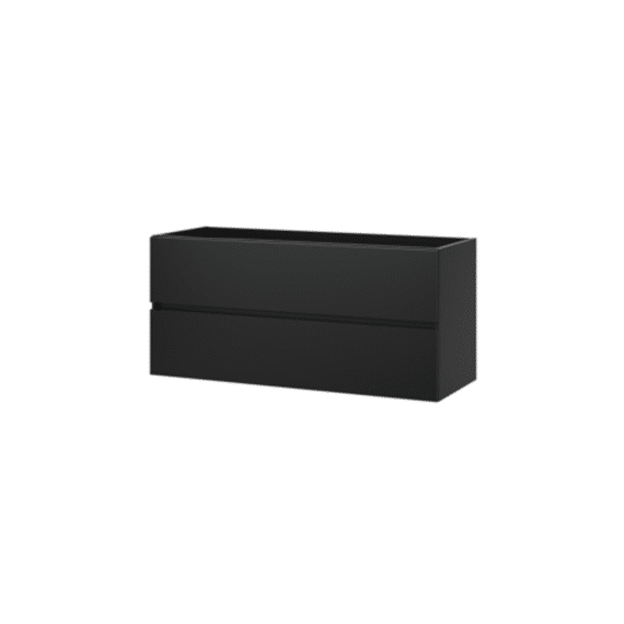 Tiger Condo Wastafelonderkast 120 Cm Mat Zwart