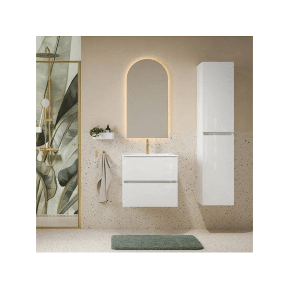 Tiger Condo Hoge Kolomkast 160 Cm Hoogglans Wit