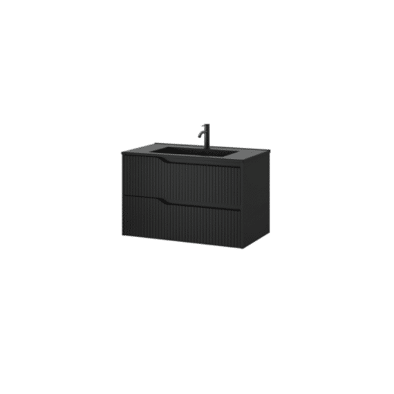 Tiger Nook Wastafelonderkast 80 Cm Mat Zwart
