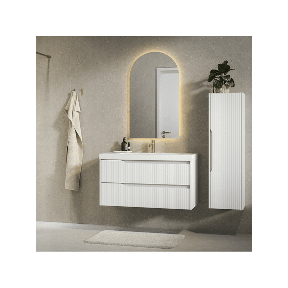 Tiger Nook Wastafelonderkast 100 Cm Mat Wit