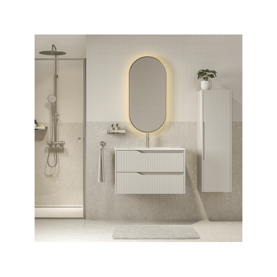 Tiger Nook Hoge Kolomkast 120 Cm Mat Grèige