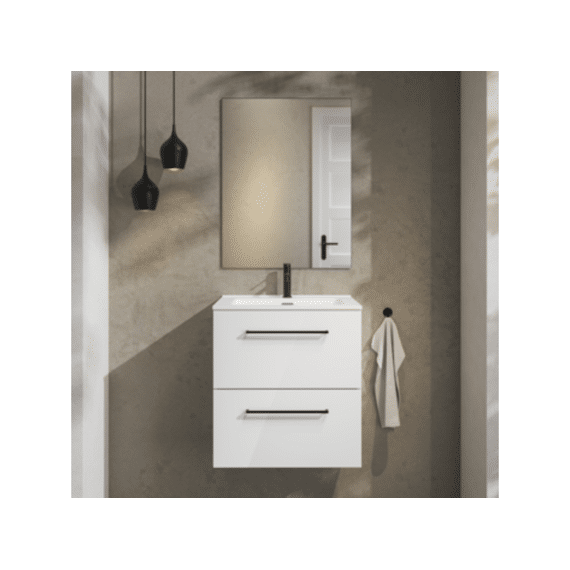 Tiger Reef Badkamermeubelset 60 Cm Hoogglans Wit