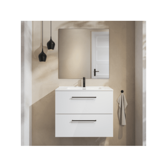 Tiger Reef Badkamermeubelset 80 Cm Hoogglans Wit