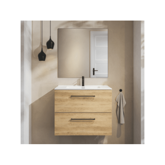 Tiger Reef Badkamermeubelset 80 Cm Licht Eiken