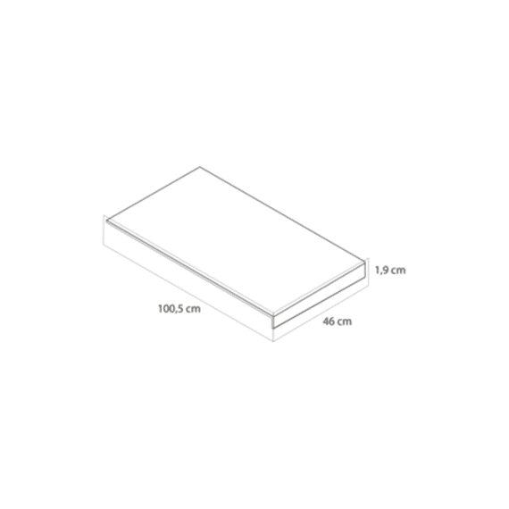 Tiger Condo Wasblad 100 Cm Walnoot