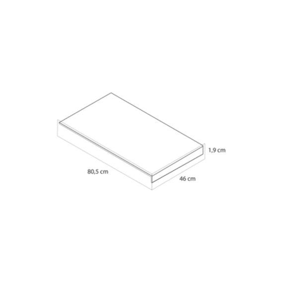 Tiger Nook Wasblad 80 Cm Mat Wit