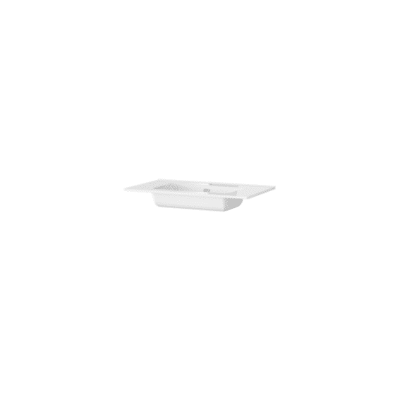 Tiger T-line Oval Inbouwwastafel 80 Cm Glanzend Wit