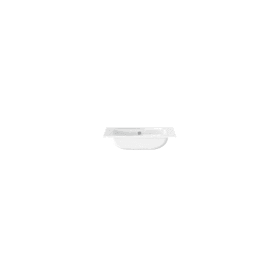 Tiger T-line Quadro Inbouwwastafel 60 Cm Glanzend Wit