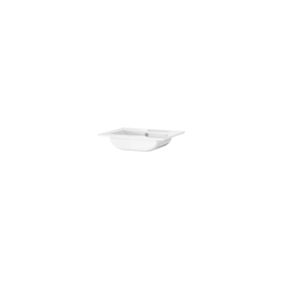 Tiger T-line Quadro Inbouwwastafel 60 Cm Glanzend Wit