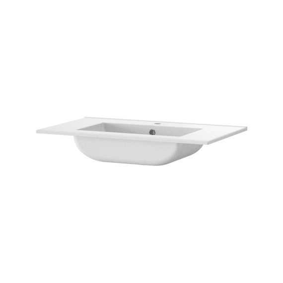 Tiger T-line Quadro Inbouwwastafel 80 Cm Mat Wit