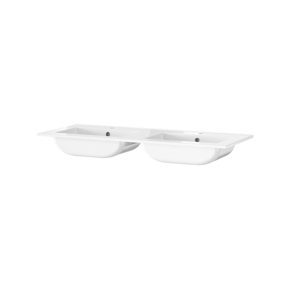 Tiger T-line Quadro Inbouwwastafel 120 Cm Glanzend Wit