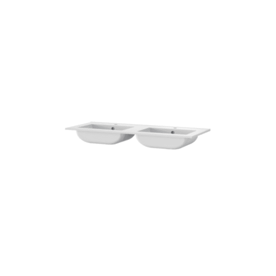 Tiger T-line Quadro Inbouwwastafel 120 Cm Mat Wit