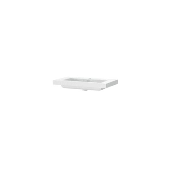 Tiger T-line Quadro Opbouwwastafel 80 Cm Mat Wit