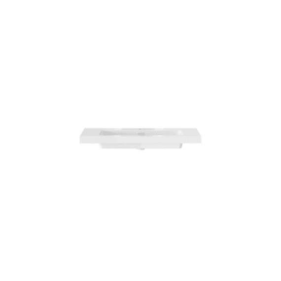 Tiger T-line Quadro Opbouwwastafel 100 Cm Glanzend Wit