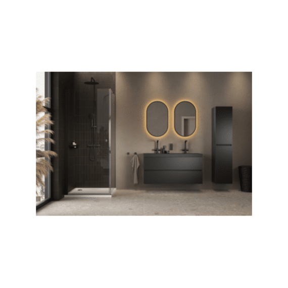 Tiger T-line Quadro Opbouwwastafel 120 Cm Mat Zwart