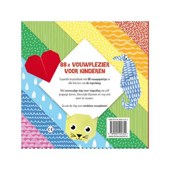 88x Origami Kids Regenboogpret