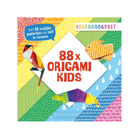 88x Origami Kids Regenboogpret