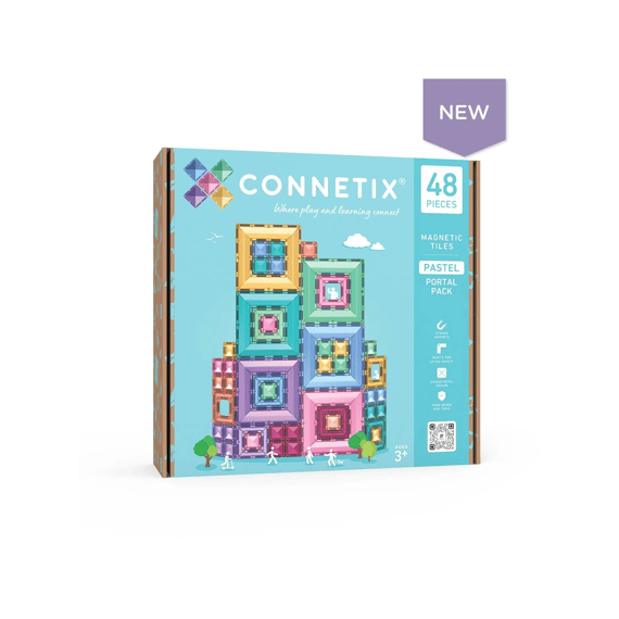 Connetix Magnetic Tiles Pastel Portal Pack 48 Stuks