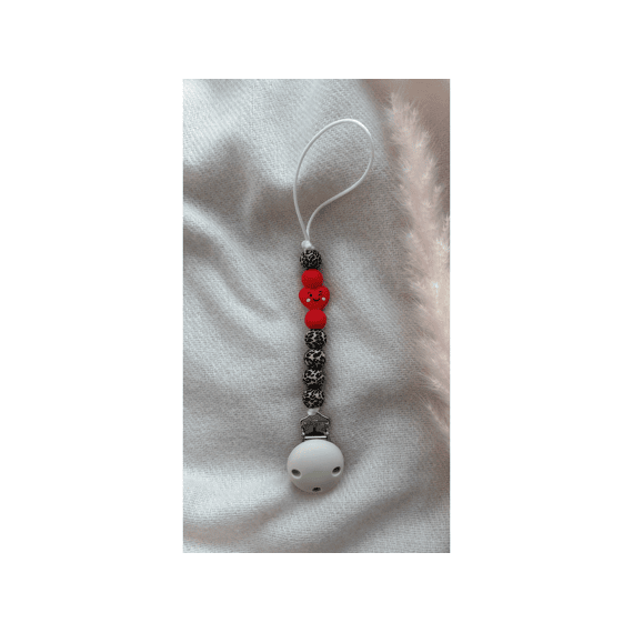 Chewies And More Fopspeenketting Newborn Sweat Heart Leopard