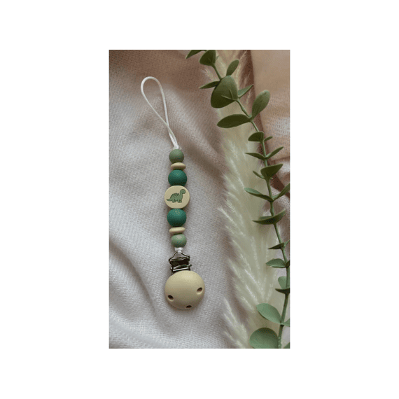Chewies And More Fopspeenketting Newborn Dino Green